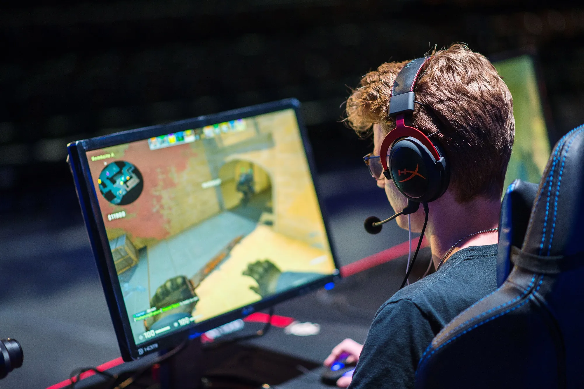 Gamers compete in an&nbsp;esports tournament.