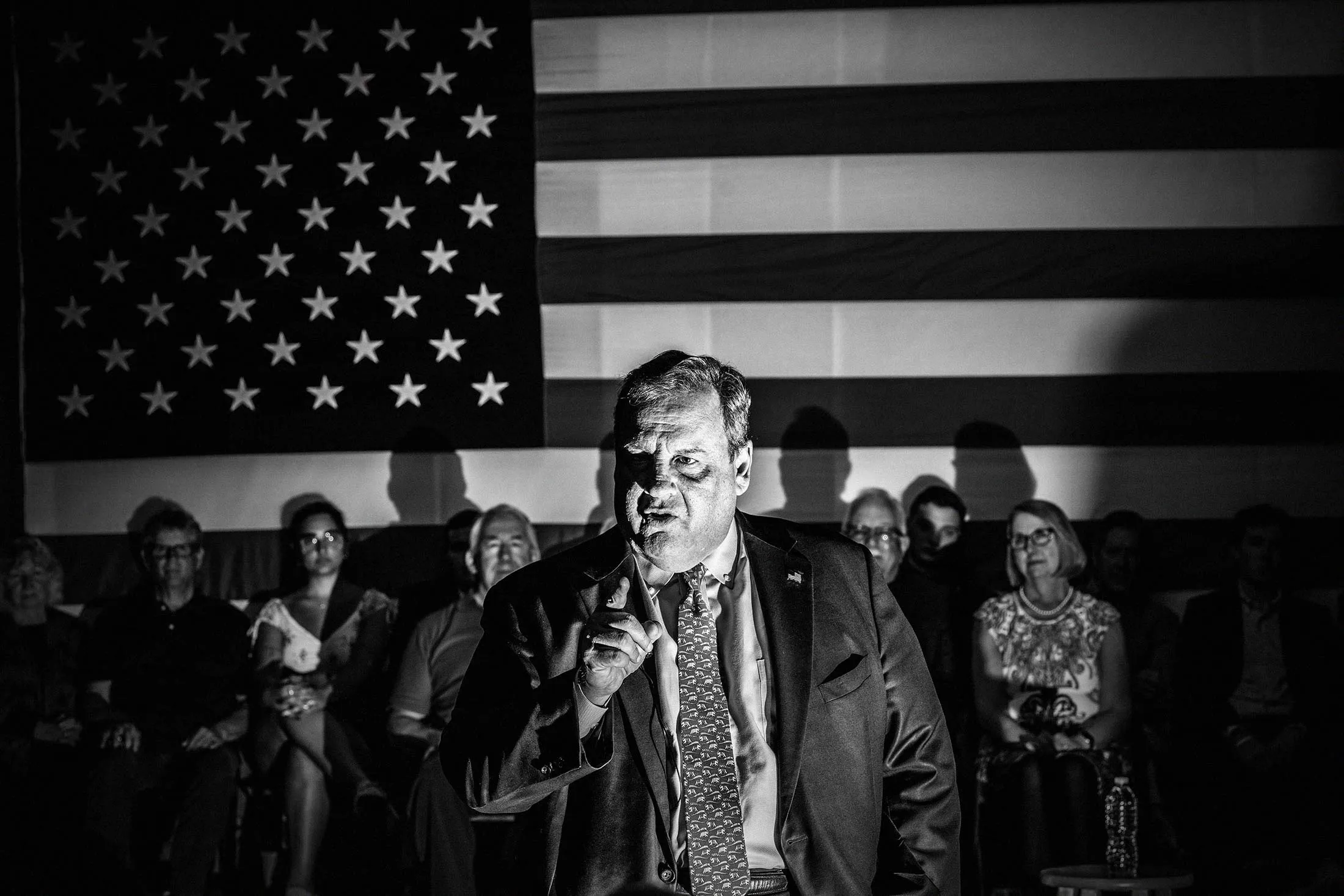 Christie announcing his candidacy on June 6.