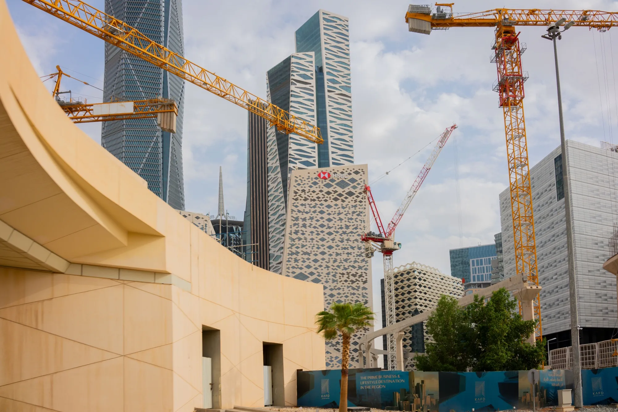 Construction work in Riyadh.