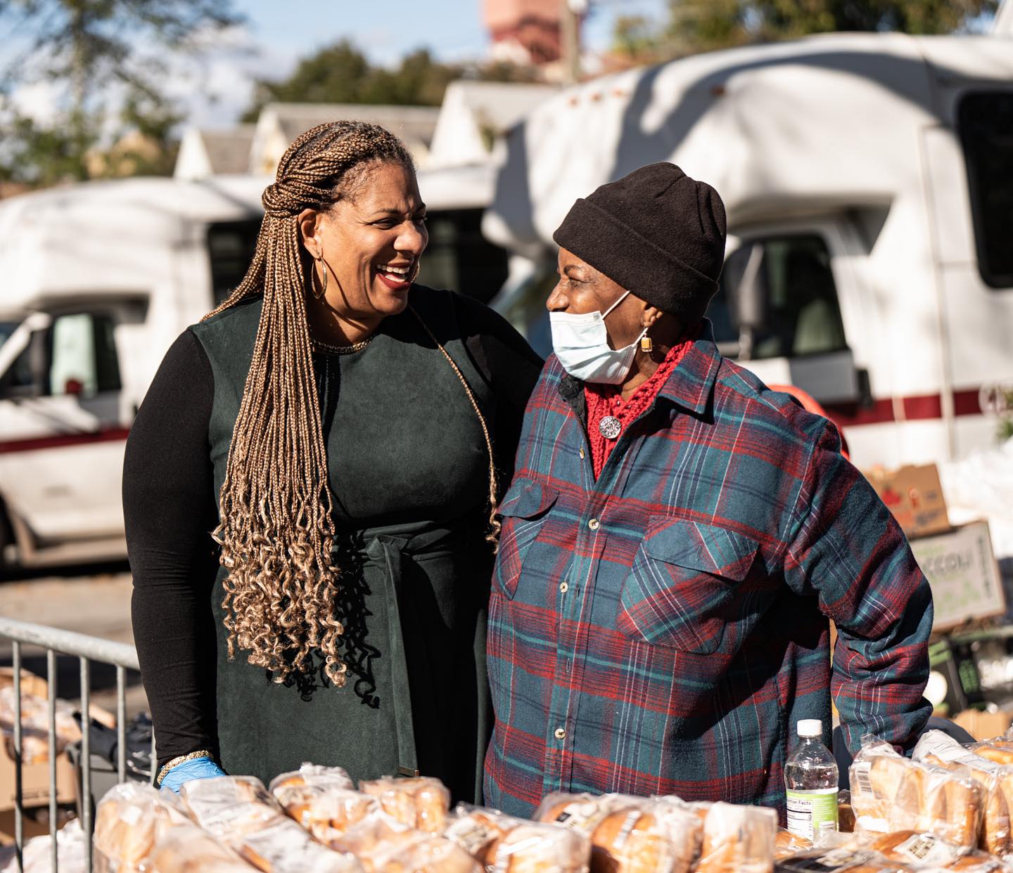 Mount Vernon&nbsp;Mayor Shawyn Patterson-Howard (left) has sought out anti-poverty programs like guaranteed income to boost opportunities in the Westchester city.