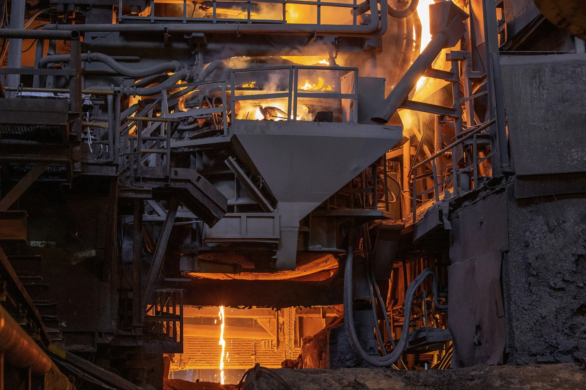The ArcelorMittal furnace in Vereeniging.