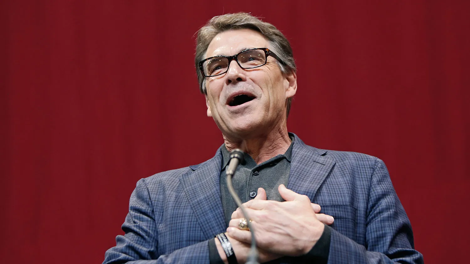 Texas Gov. Rick Perry speaks during the victory party for Texas Attorney General and Republican gubernatorial candidate Greg Abbott after an apparent victory over Democratic Sen. Wendy Davis on November 4, 2014 in Austin, Texas.
