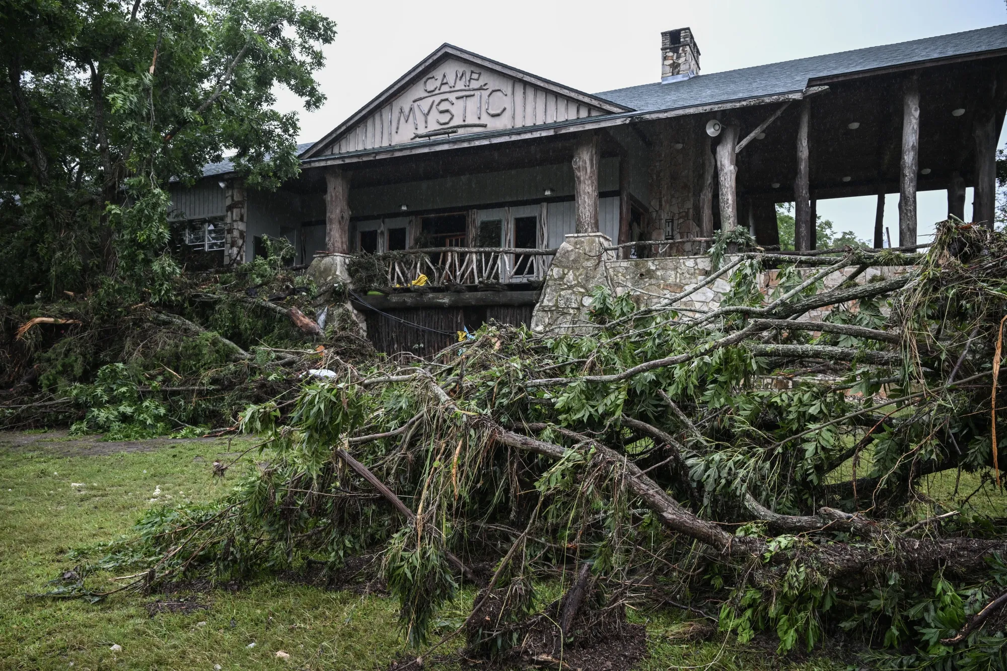Camp Mystic following lflash flooding in Hunt, Texas, on July 5.