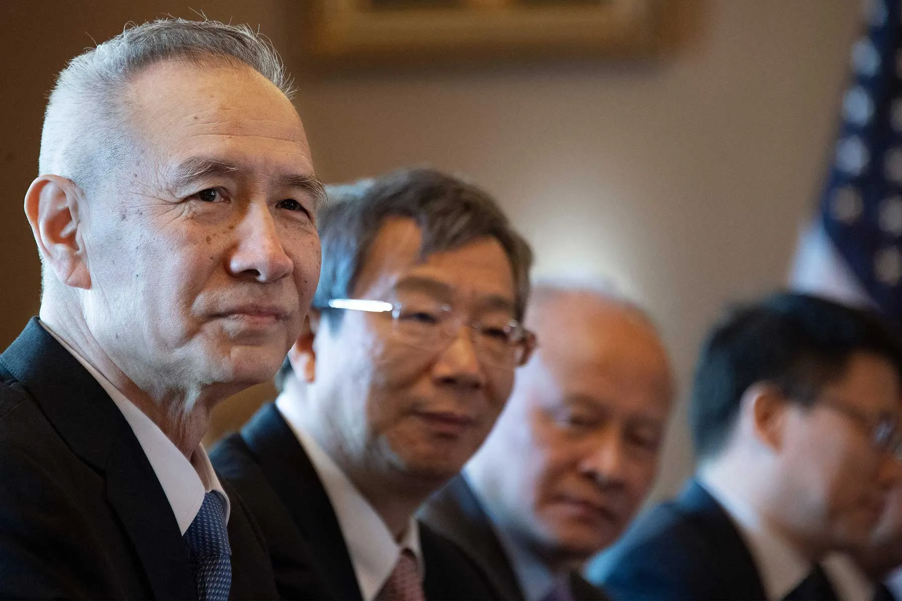Liu He &nbsp;during US-China Trade Talks in Washington, DC, on January 30, 2019.
