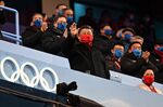 Xi Jinping during the closing ceremony of the Beijing 2022 Winter Olympic Games.