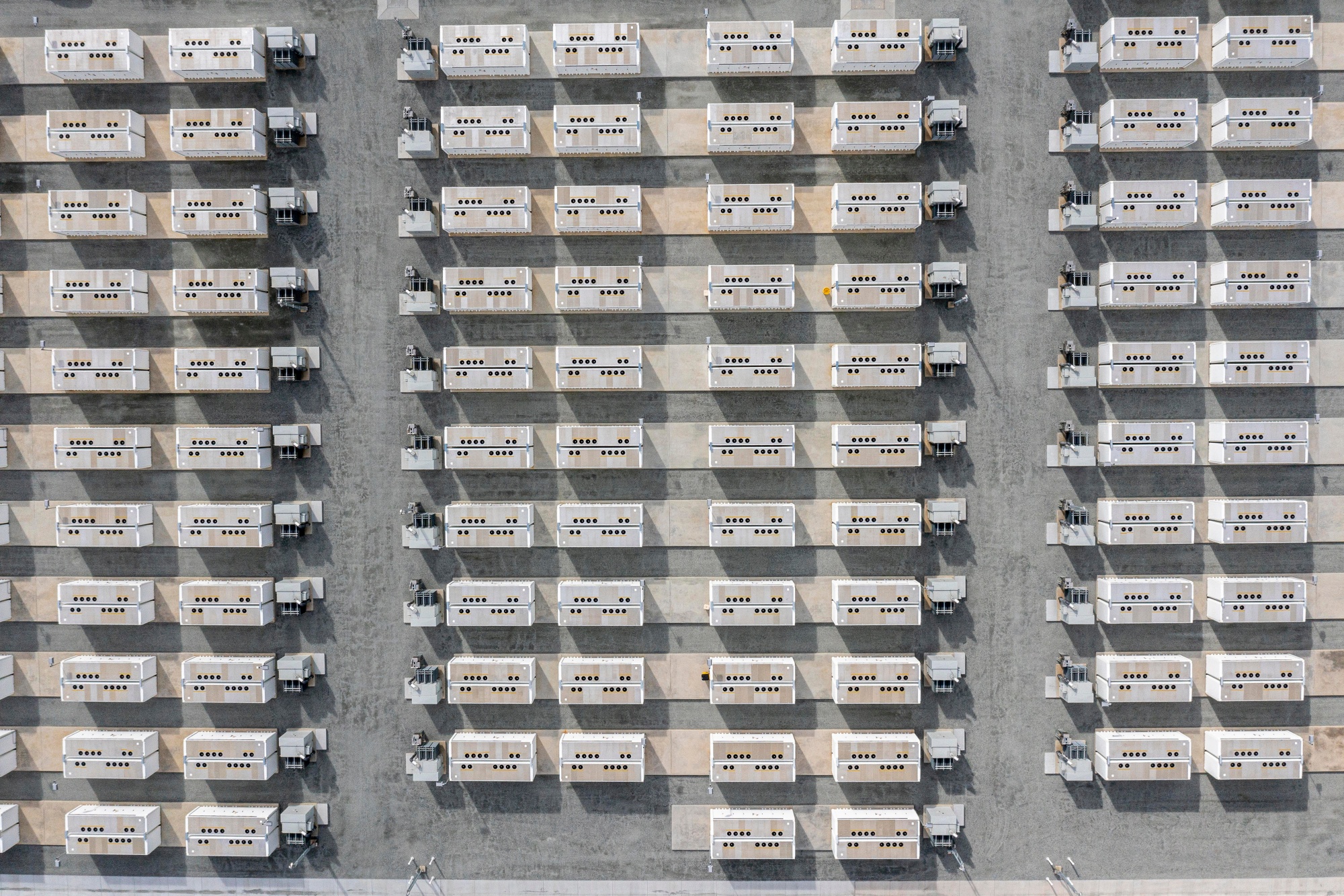 A battery storage site. Photographer: David Paul Morris/Bloomberg