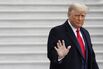 President Trump Departs White House For New York