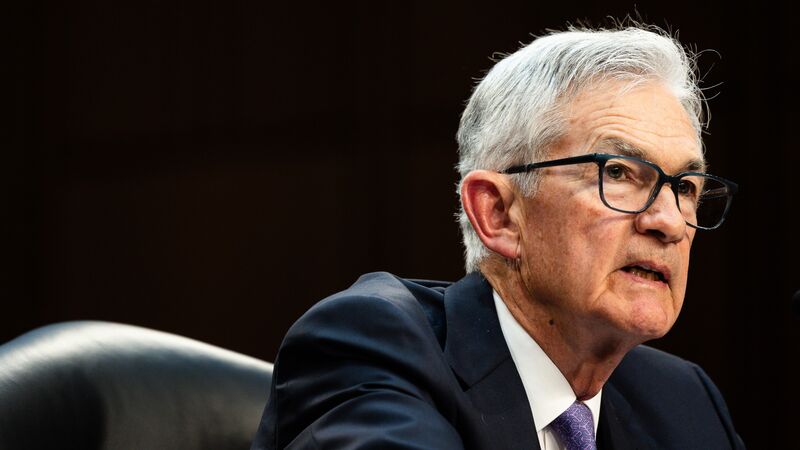 Jerome Powell speaks during a Senate Banking, Housing, and Urban Affairs Committee hearing in Washington, DC on July 9.