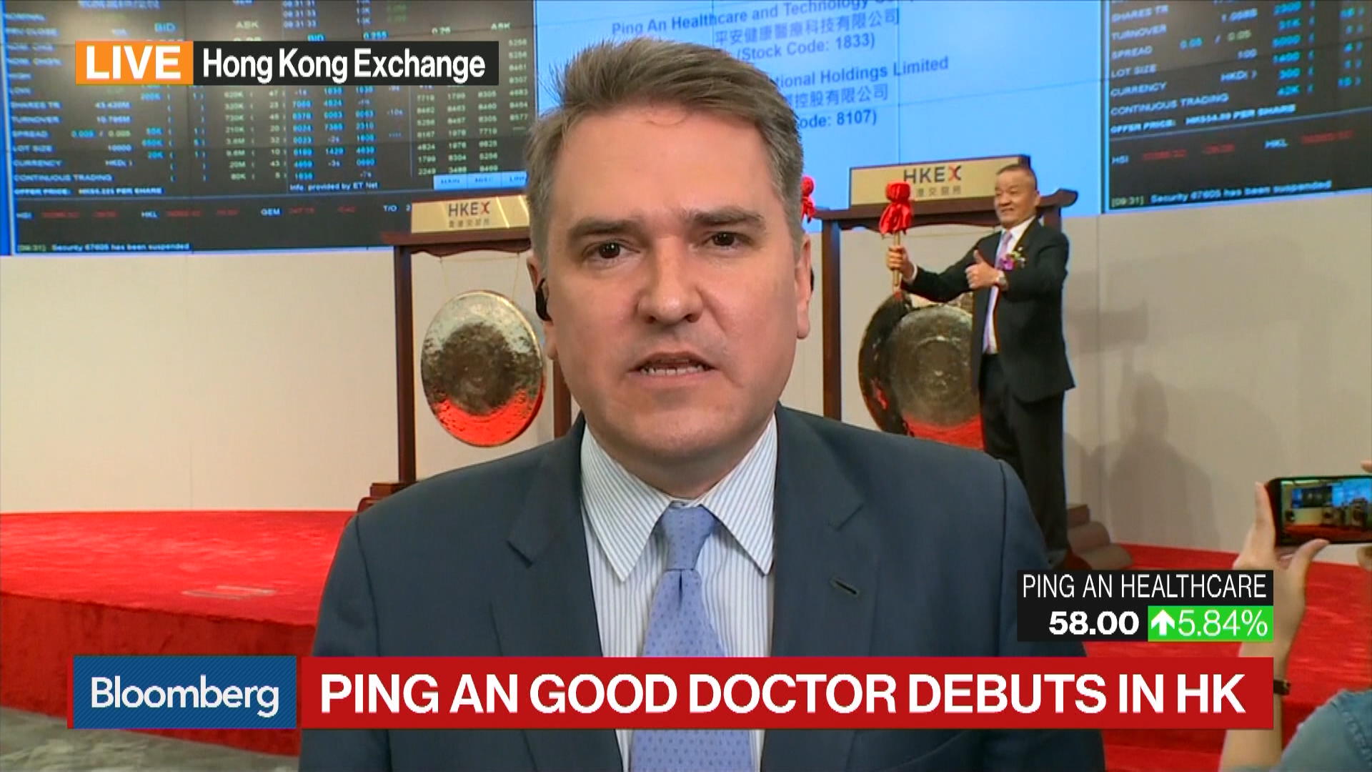Watch Ping An Good Doctor Makes Debut in Hong Kong IPO Bloomberg