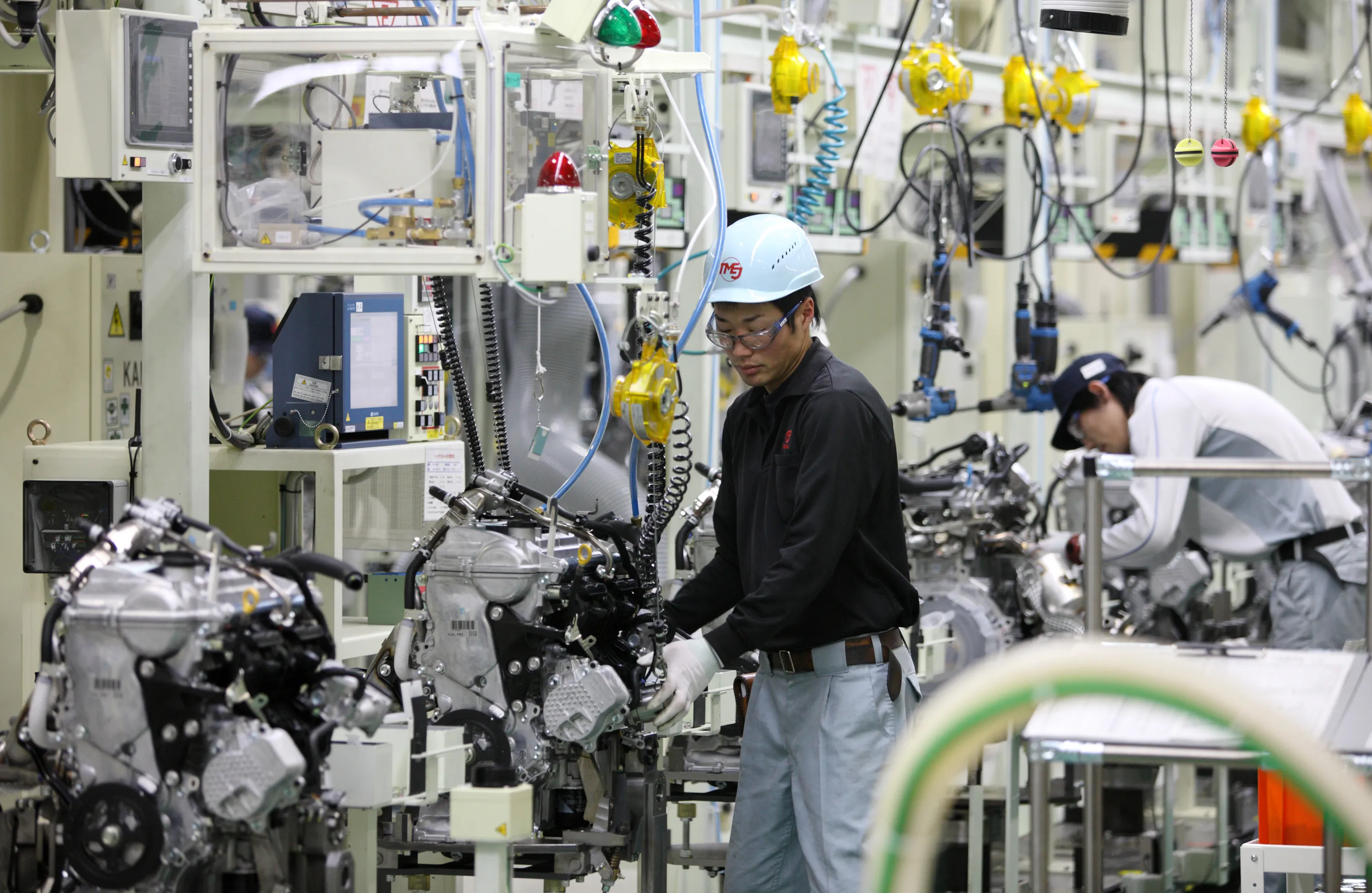 Lackluster industrial output.
