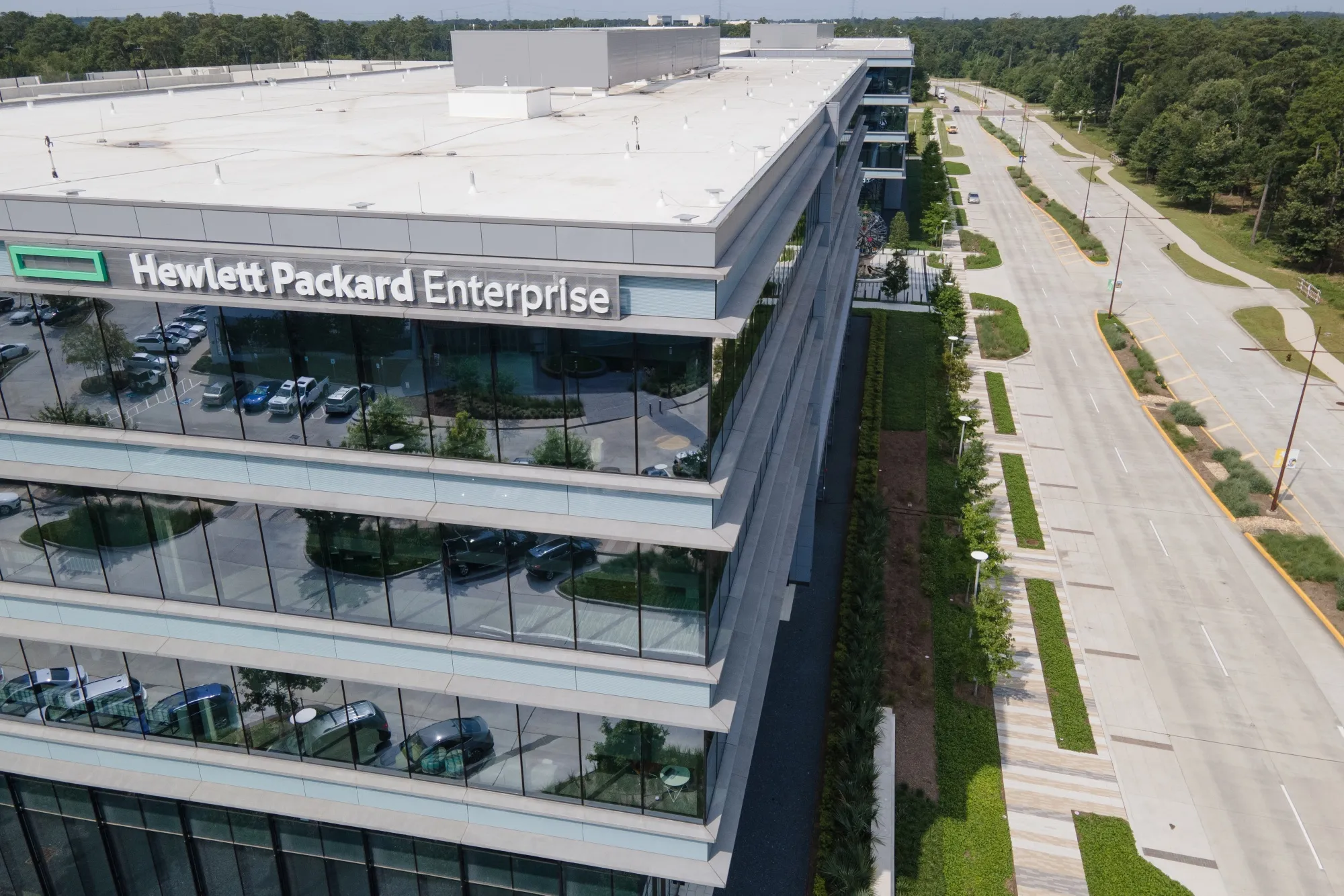 Hewlett Packard Enterprise headquarters in Spring, Texas.