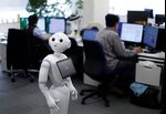 Pepper the humanoid robot, manufactured by SoftBank Group Corp.