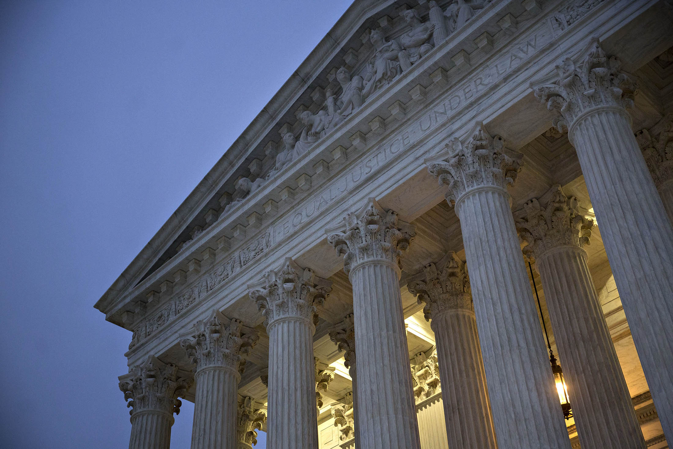 The U.S. Supreme Court building stands in Washington, D.C.
