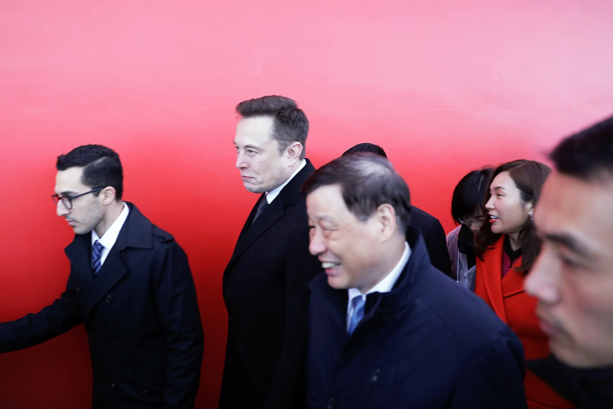 Elon Musk in Shanghai on Jan. 7.