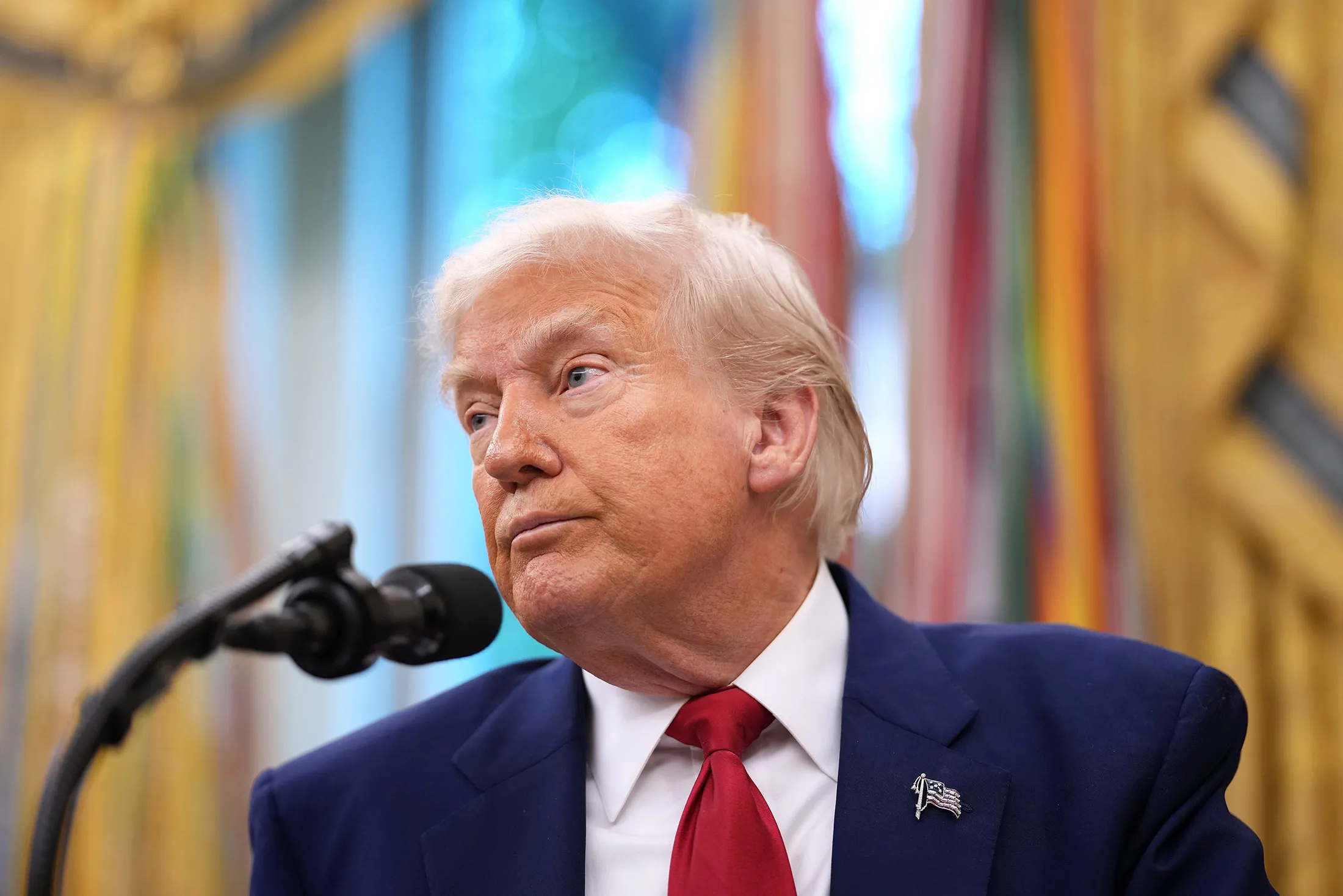 US President Donald Trump at the White House on Wednesday.&nbsp;