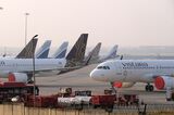Grounded Aircraft At Delhi Airport As India’s Ban on Flying to Stay Until Virus No Longer a Danger 