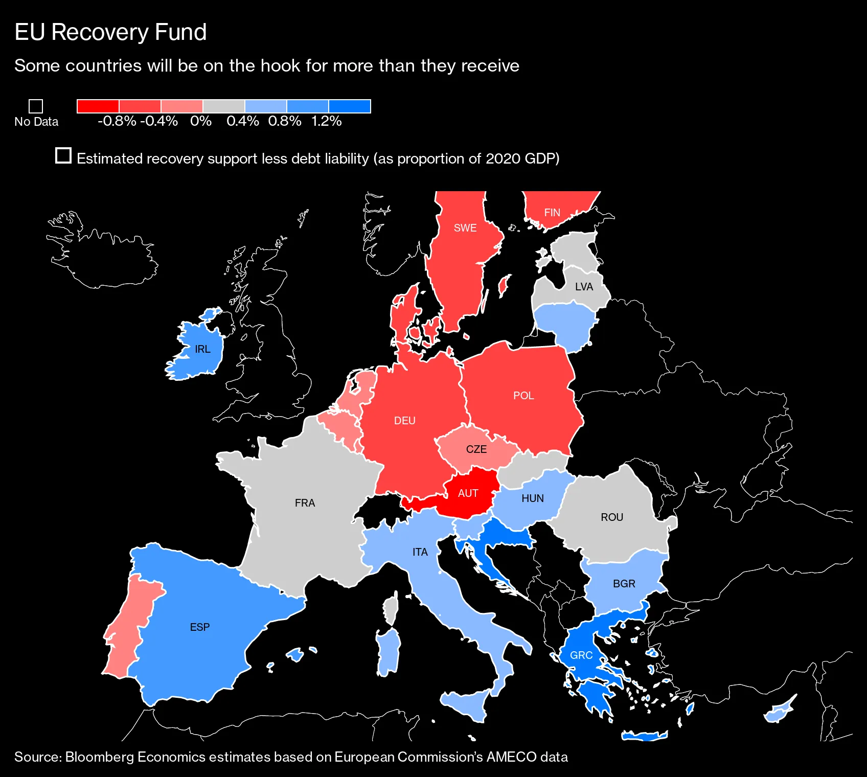 Who Stands to Benefit Most From the EU Recovery Fund Plan: Map - Bloomberg