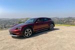 The 2021 Porsche Taycan 4 Cross Turismo in Cherry Metallic paint, an&nbsp;$800 option.&nbsp;