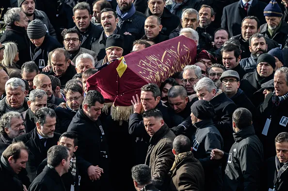 Mourning in Istanbul.
