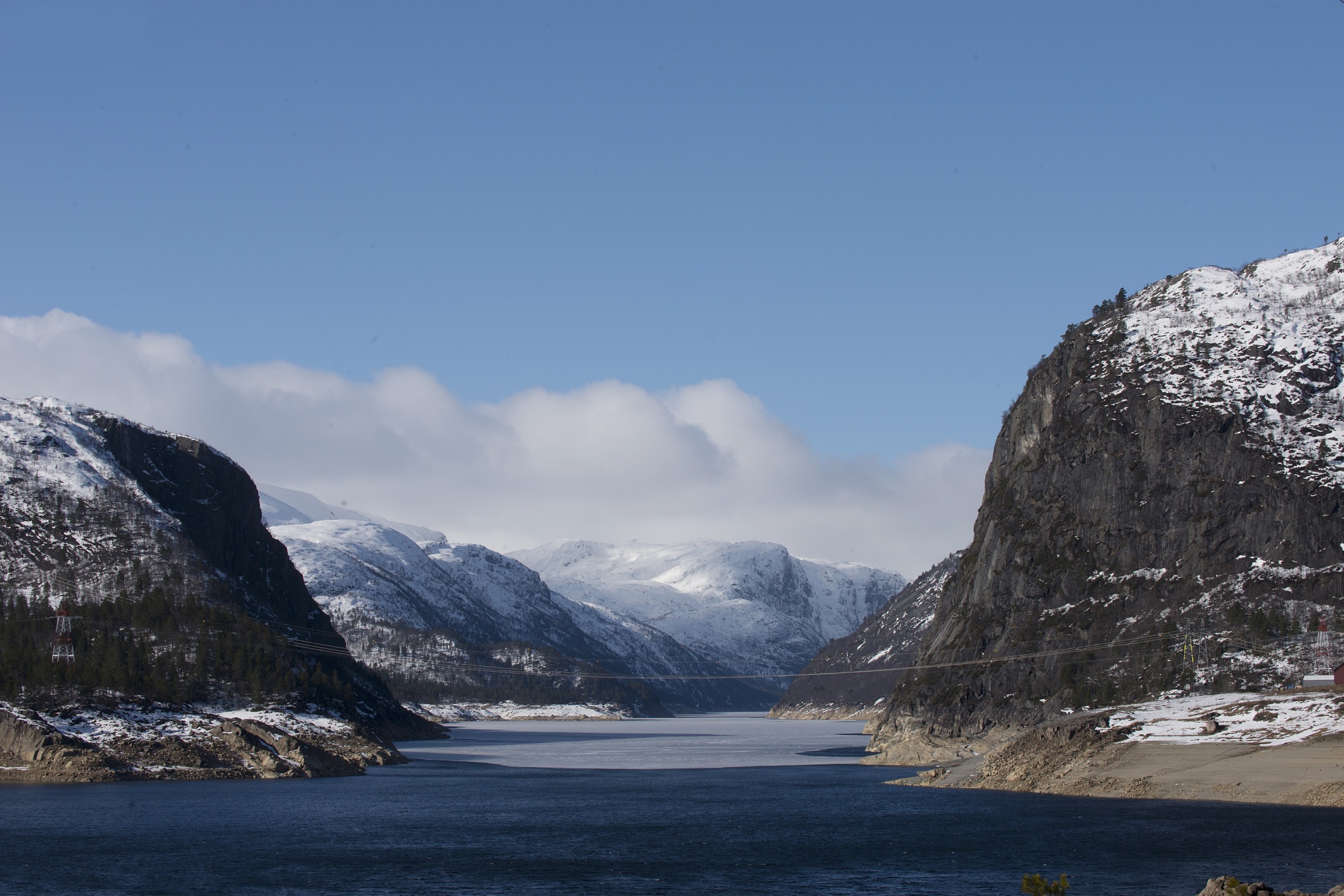 Overlooking Botsvatn, a lake and reservoir in southern Norway, from the Skarg hydropower plant. Botsvatn holds water for hydroelectric power stations along the Otra river. Photographer: Dana Ullman/Bloomberg