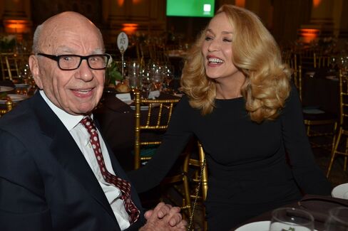 Rupert Murdoch and Jerry Hall