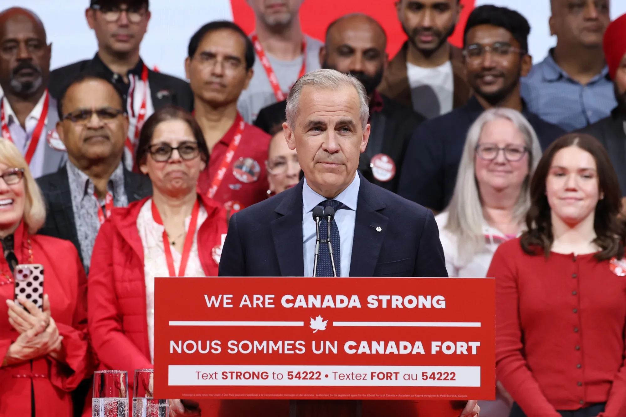 Newly elected Prime Minister Mark Carney pledged to work “constructively with all parties across Parliament” as his Liberals look&nbsp;set to hold a minority government.&nbsp;