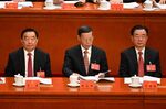 Zhang Gaoli, center, at the Chinese Communist Party's Congress on Oct. 16.