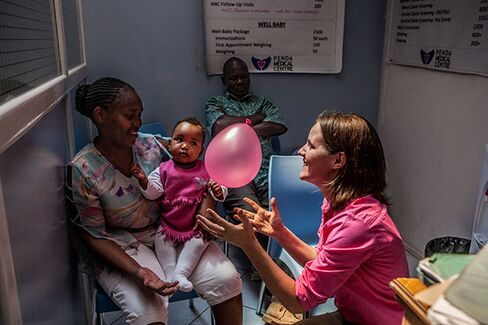Koczela at the clinic in Penda.
