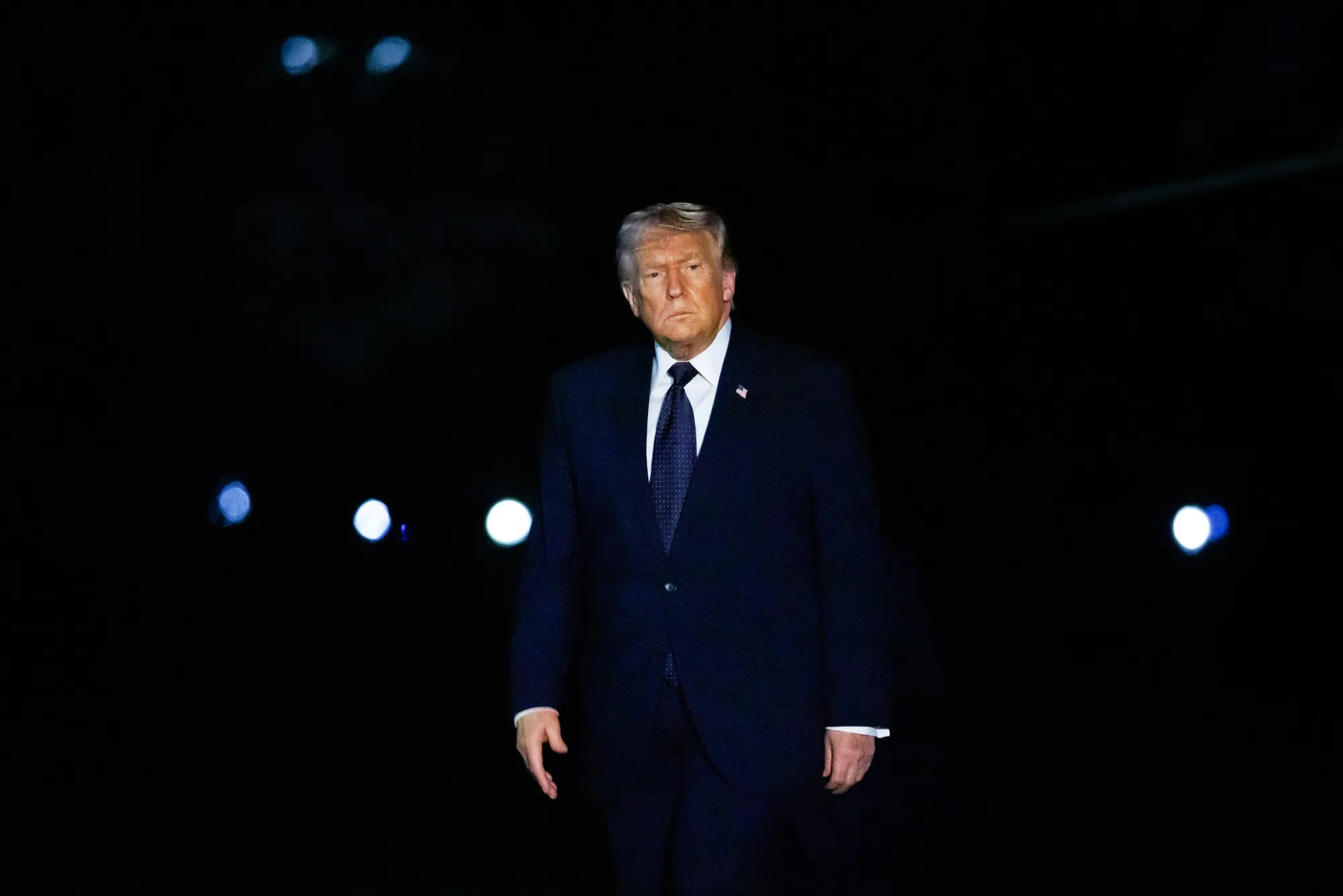 Trump at the White House on Monday.