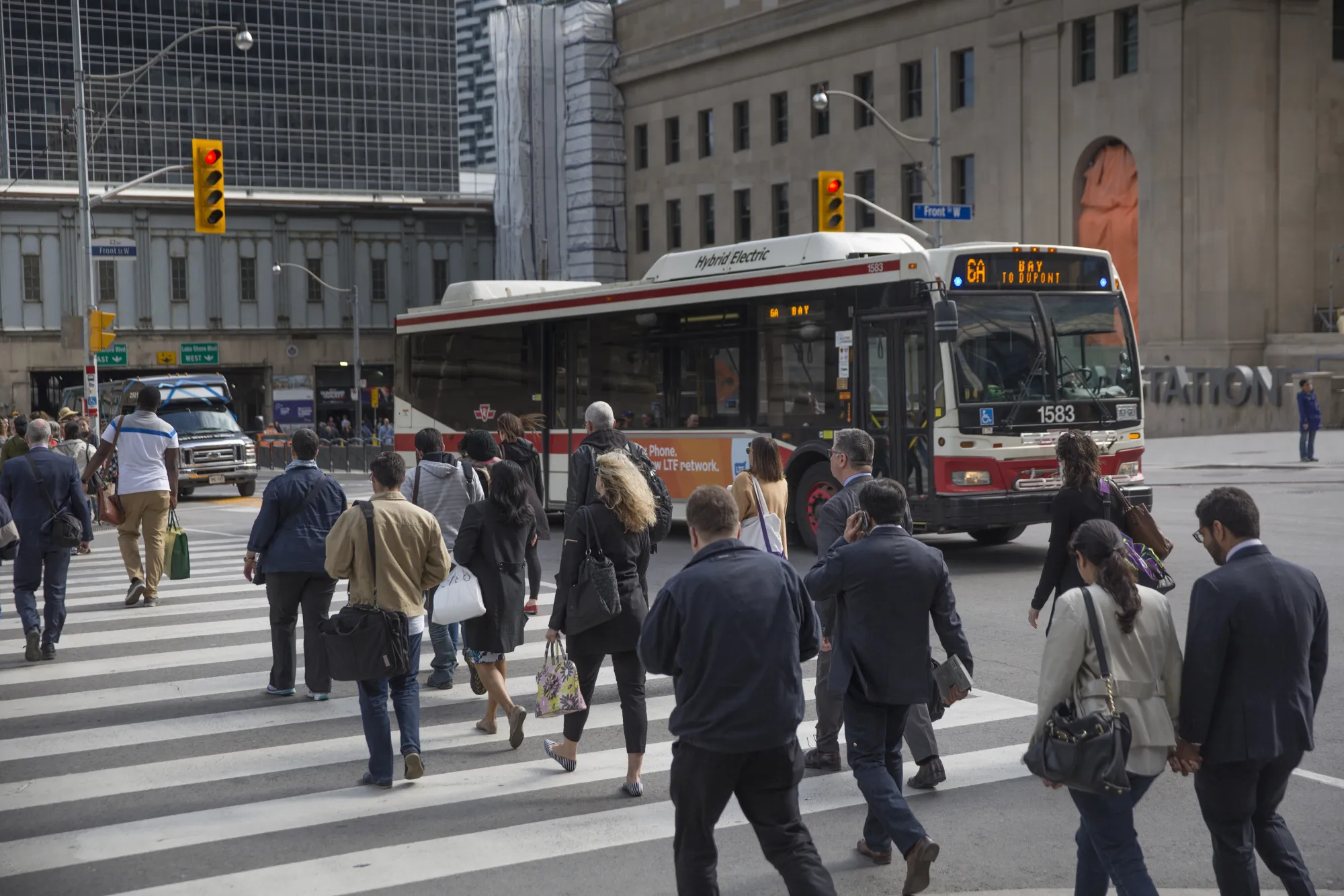 Pedestrians in Toronto.