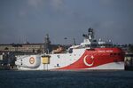 Turkey’s Oruc Reis seismic research vessel, which searches for hydrocarbon, oil, natural gas and coal reserves at sea.
