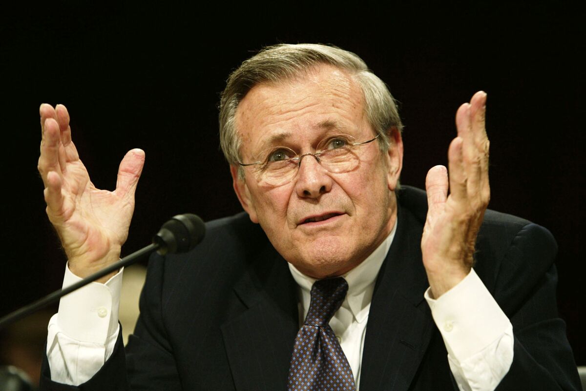 Donald Rumsfeld: George W. Bush Was Wrong About Iraq - Bloomberg