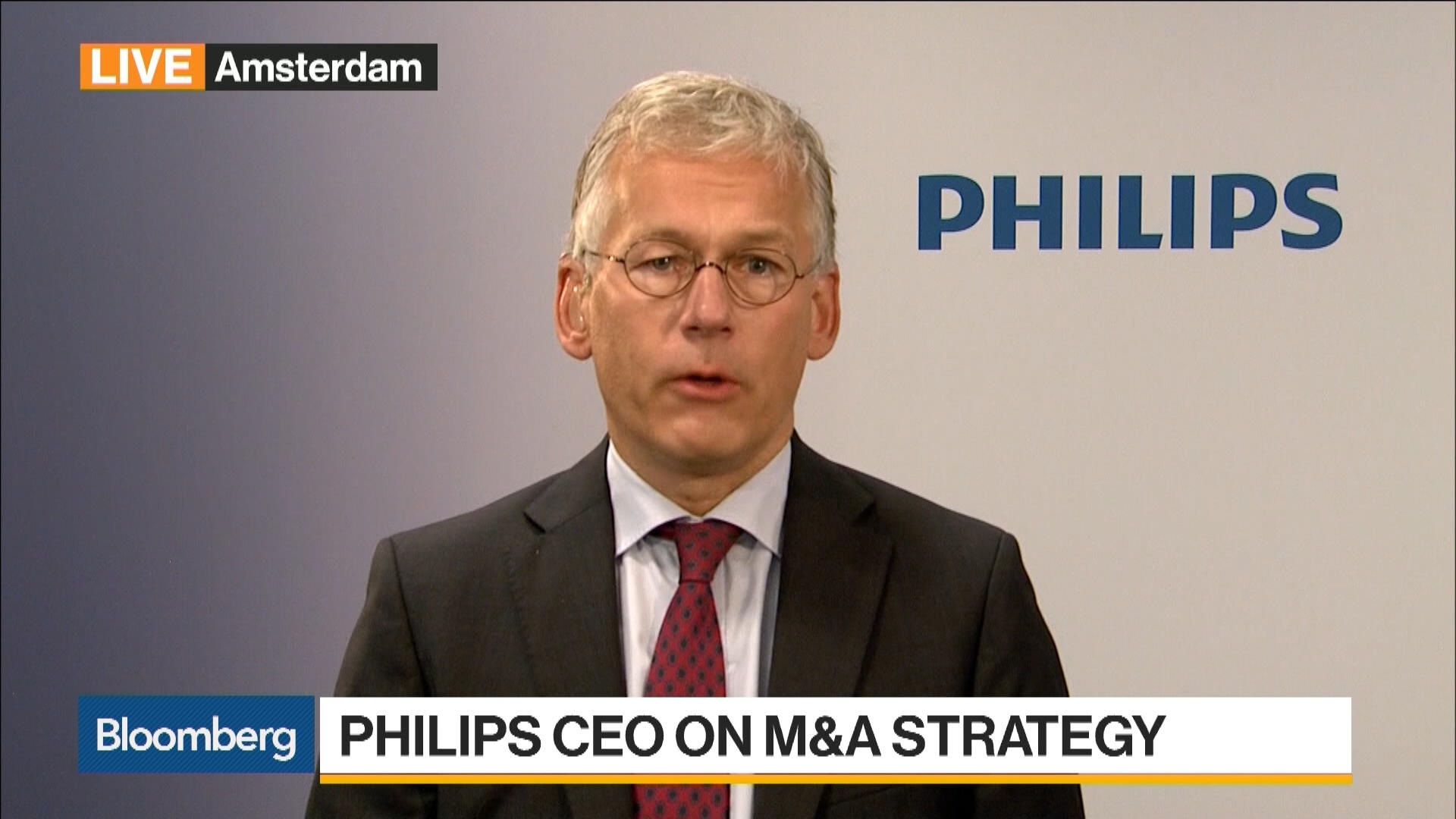 Philips CEO on 2Q Earnings, M&A, Personal Health Business - Bloomberg