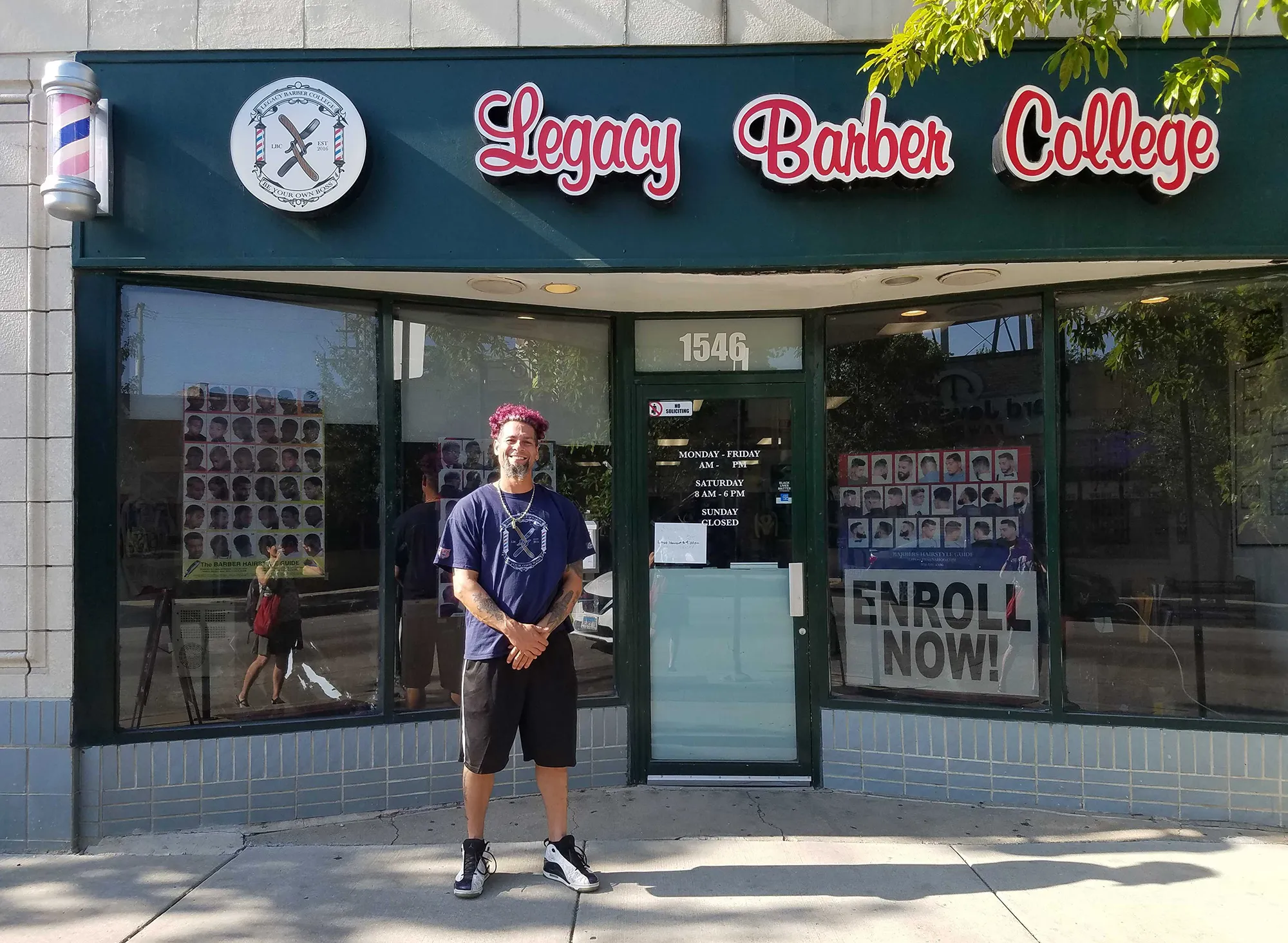 Juan Rivera, owner of Legacy Barber College in Chicago’s Rogers Park neighborhood, is helping others who have been released from&nbsp;prison&nbsp;find a career.&nbsp;
