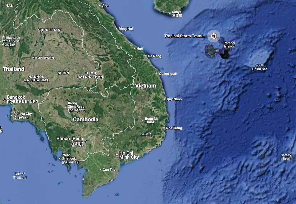 Tropical Storm Trami, on Oct. 26.