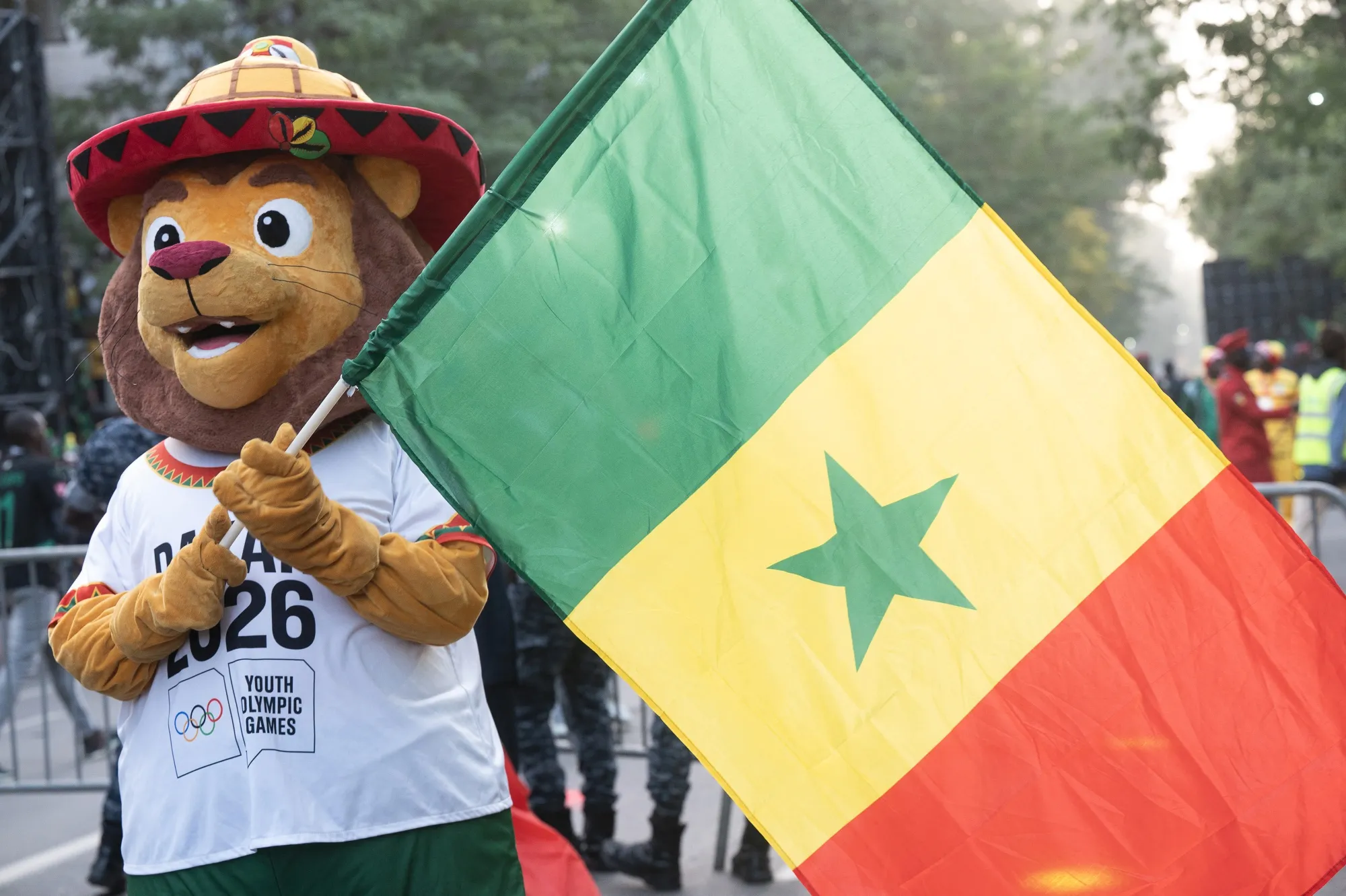 Ayo, the mascot of Dakar 2026 Youth Olympic Games.