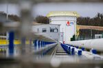 A storage silo at the liquid natural gas (LNG) terminal, operated by LNG Croatia LLC, in Krk, Croatia, on Monday, Jan. 25, 2021. 