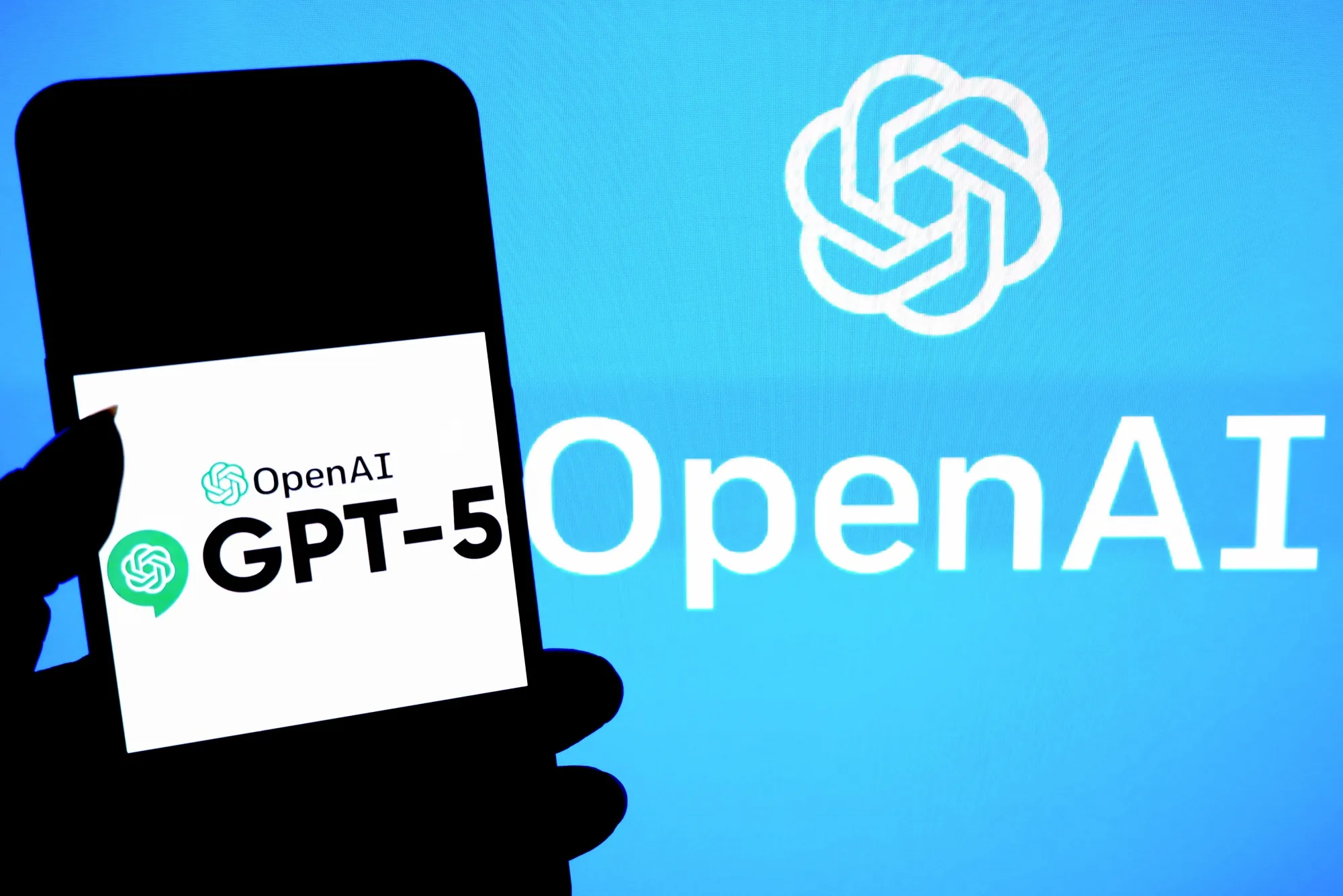 In this photo illustration, a Chat GPT 5 logo is seen