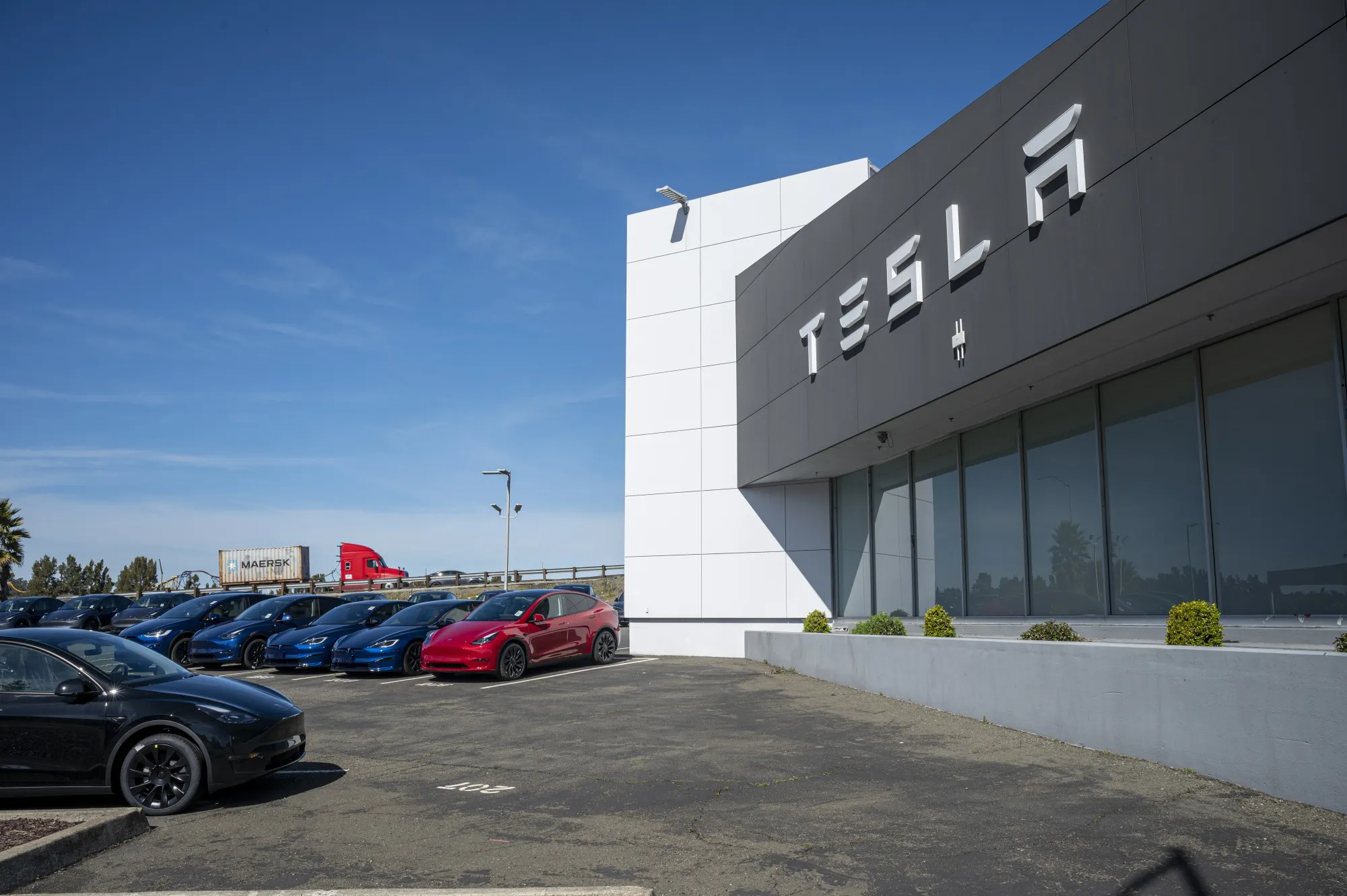 A&nbsp;Tesla store in Vallejo, California.