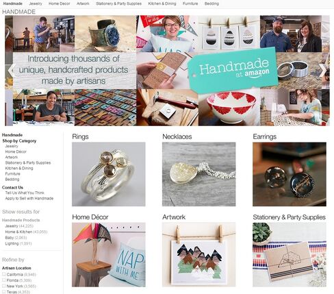 Amazon Handmade Screenshot