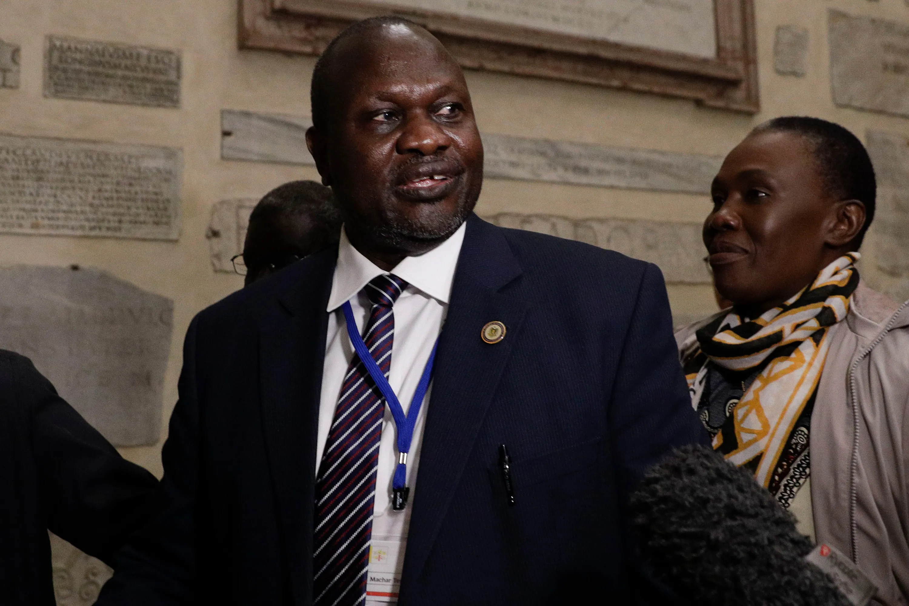 Riek Machar in&nbsp;2019.