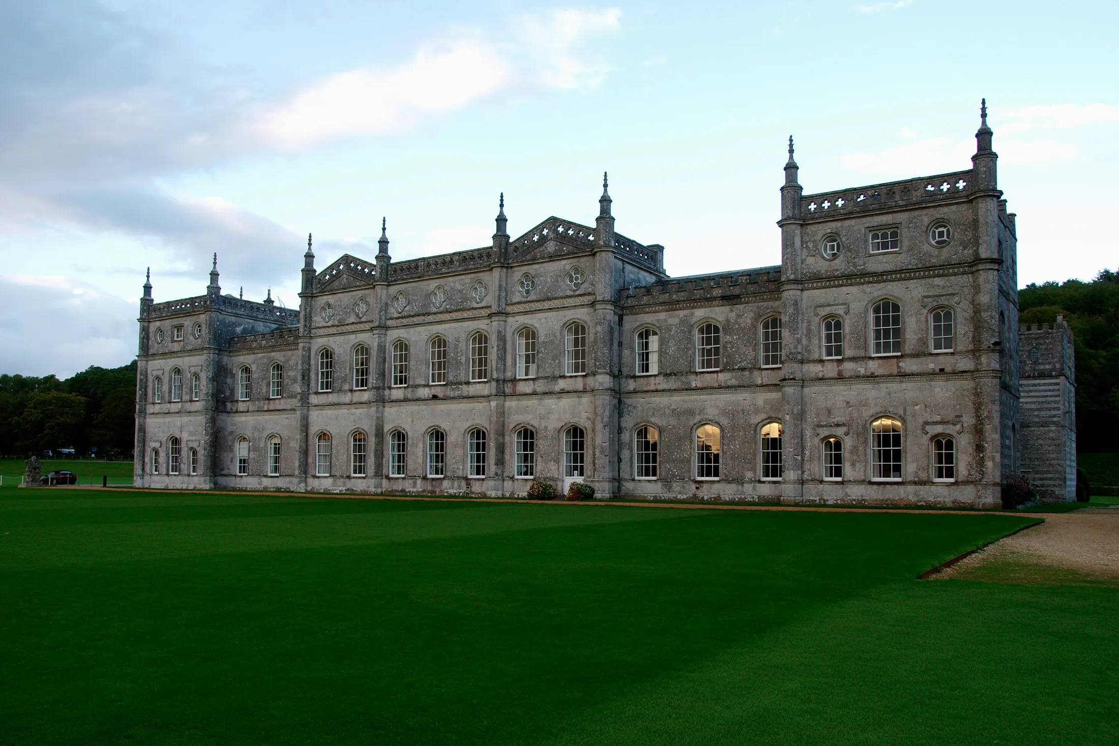 The Milton Abbey School in Milton Abbas, Dorset, UK.