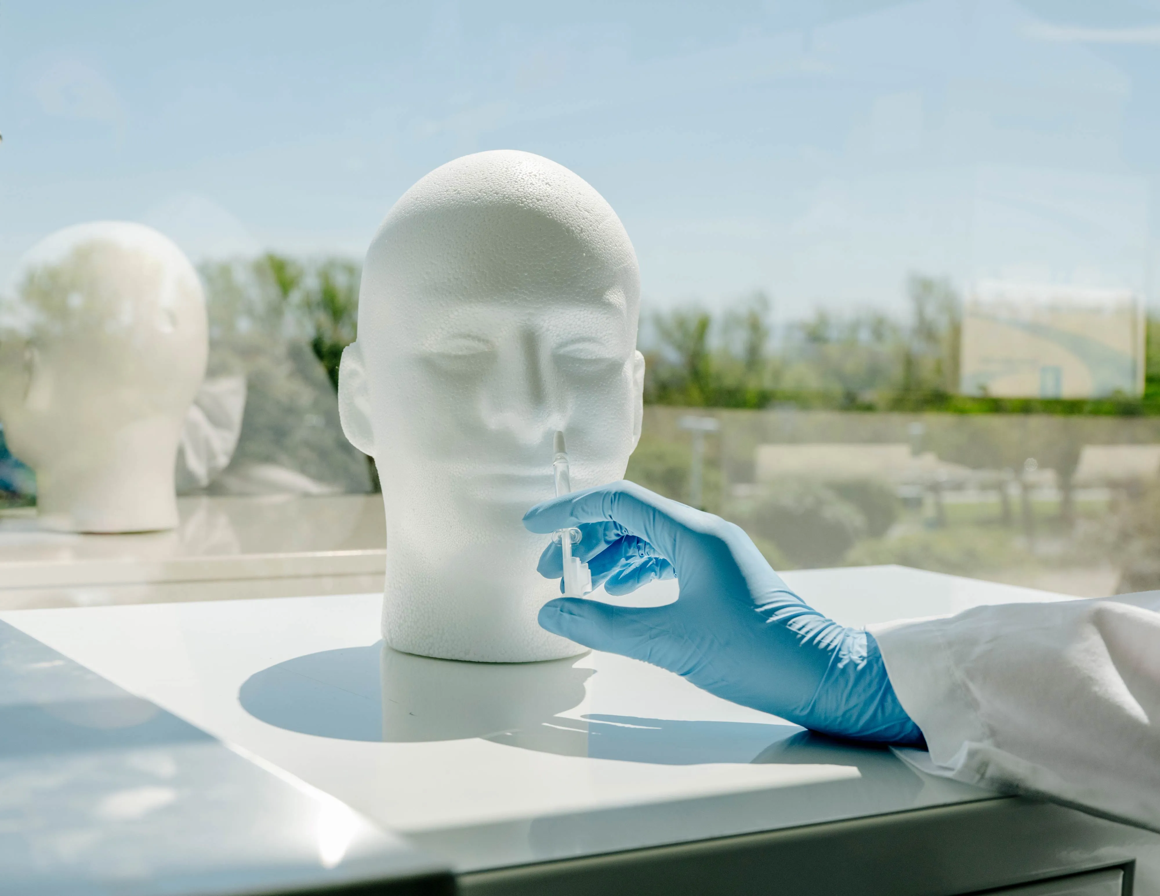 Administering Meissa’s vaccine.