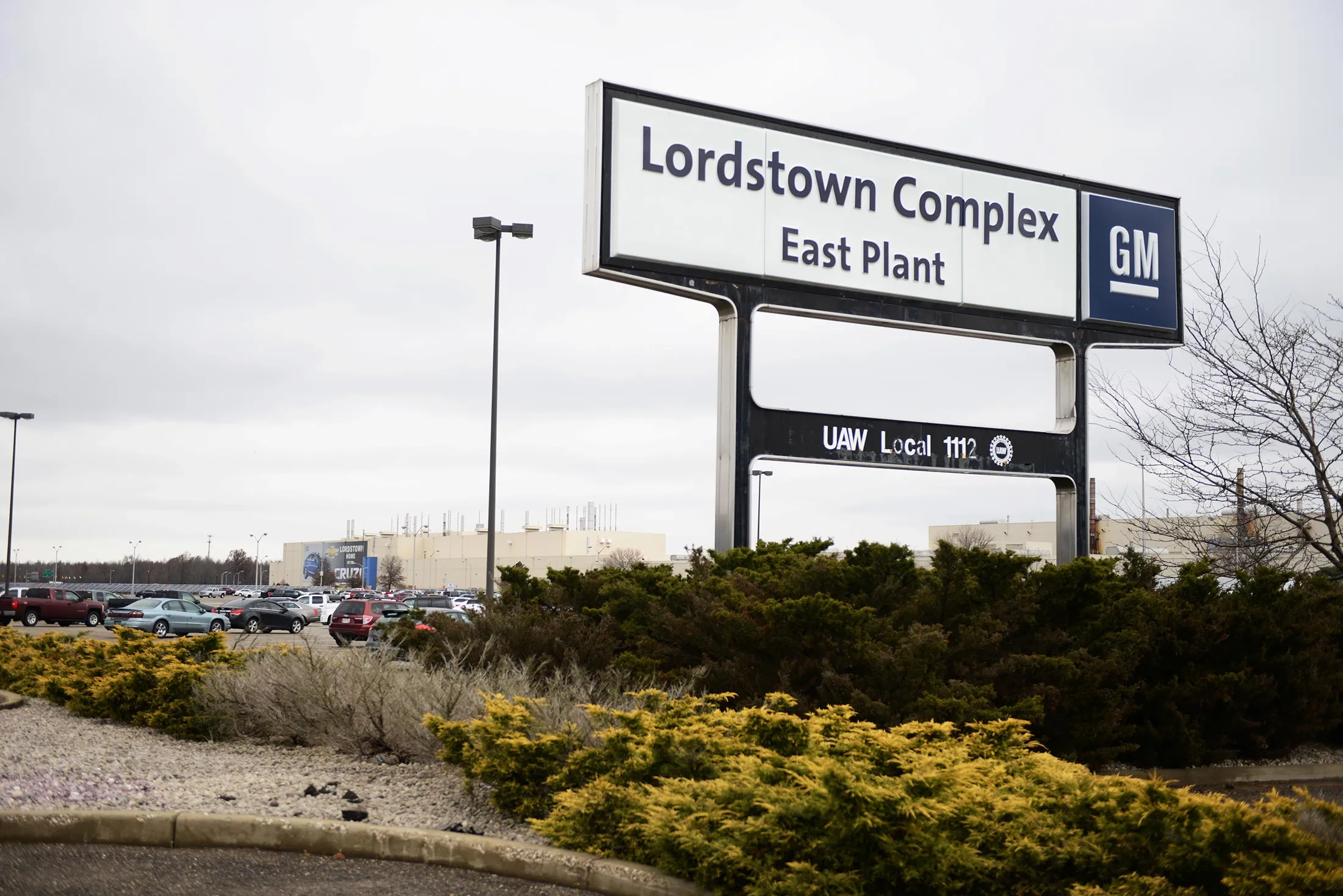 A view of the East Plant entrance at General Motors’ Lordstown Complex&nbsp;assembly plant in&nbsp;Ohio&nbsp;on Nov.&nbsp;26, 2018.
