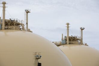 AN LNG tanker.