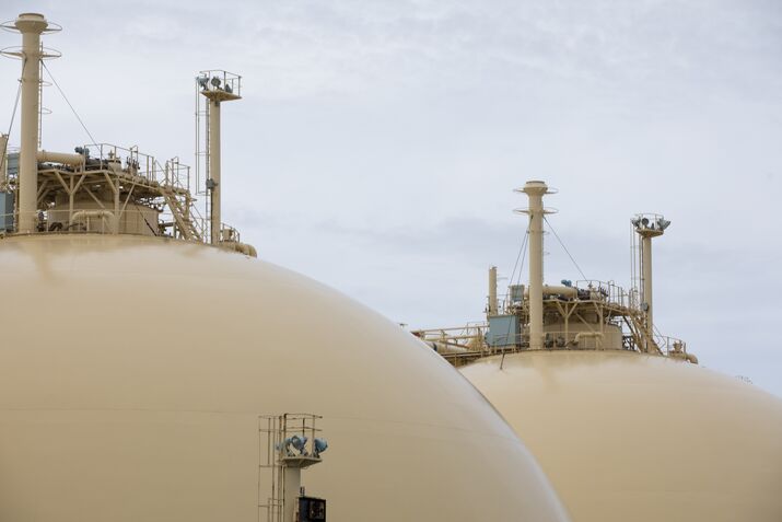 AN LNG tanker.