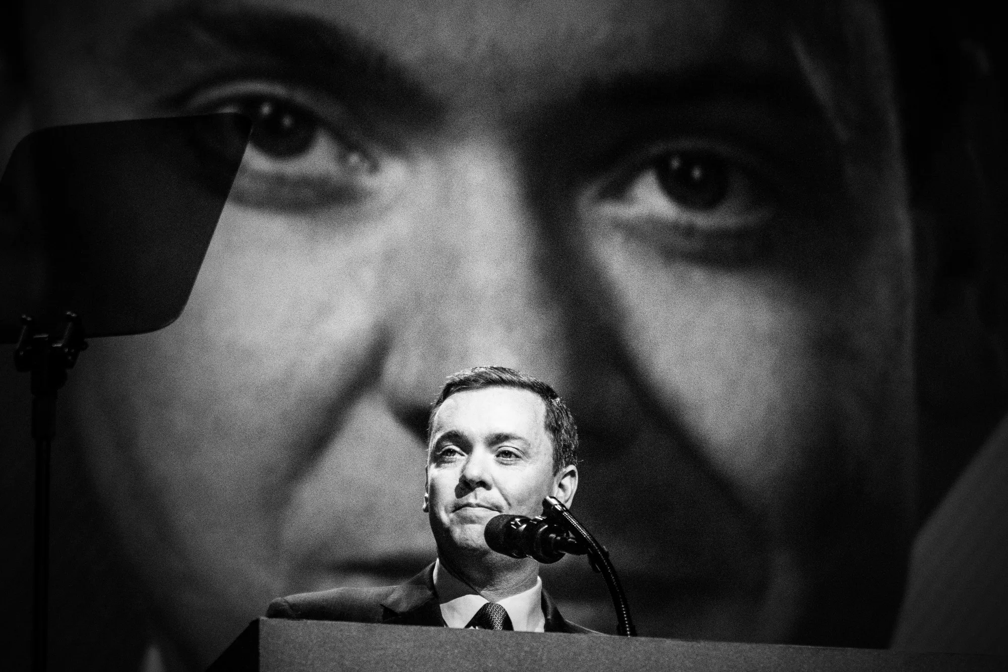 Chris Cox, chief lobbyist for the NRA, addresses the NRA-ILA Leadership Forum at the NRA Annual Meetings and Exhibits at Georgia World Congress Center in Atlanta, April 28, 2017.