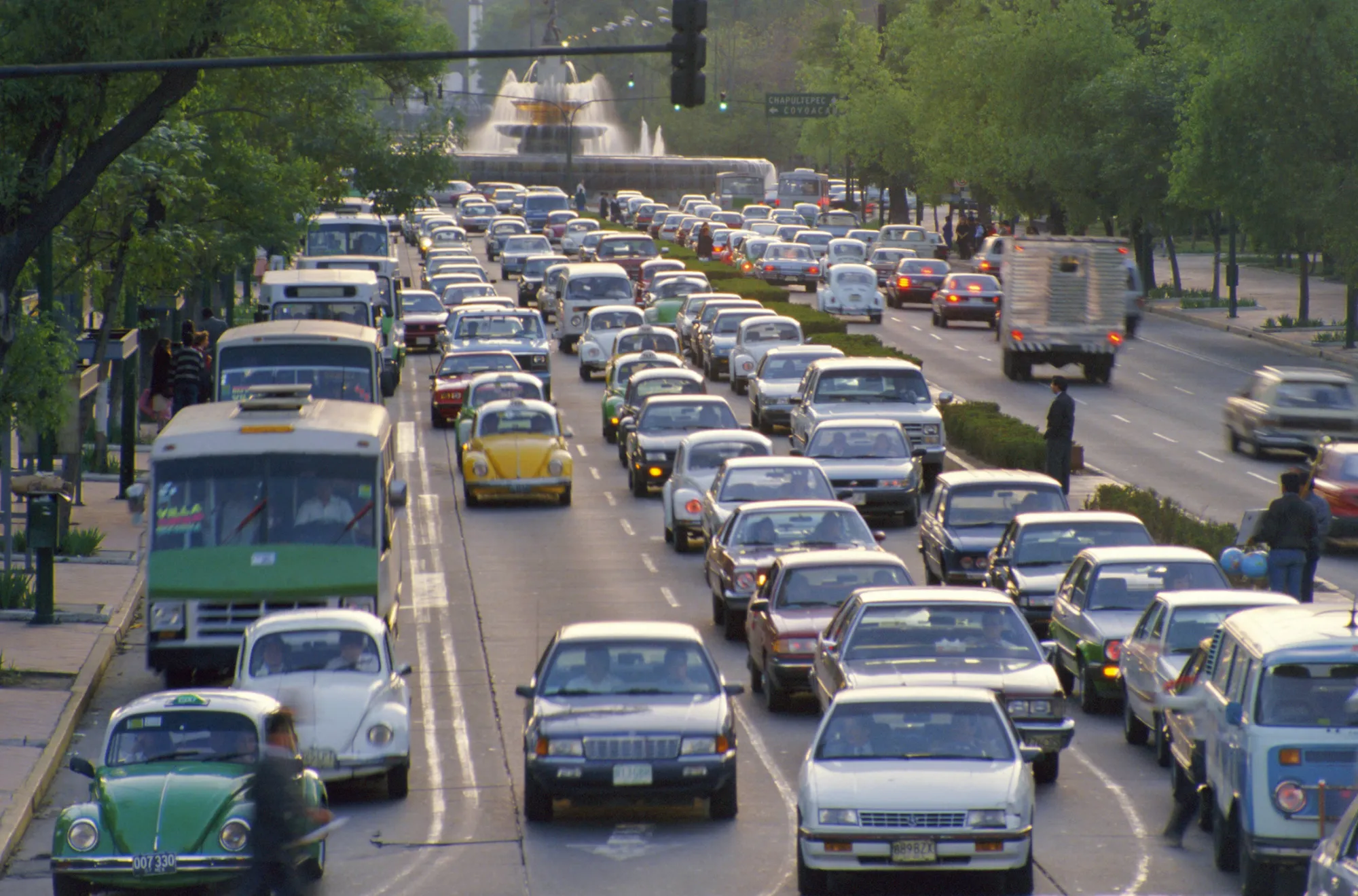 Traffic congestion, Mexico City, Mexico, Central America
