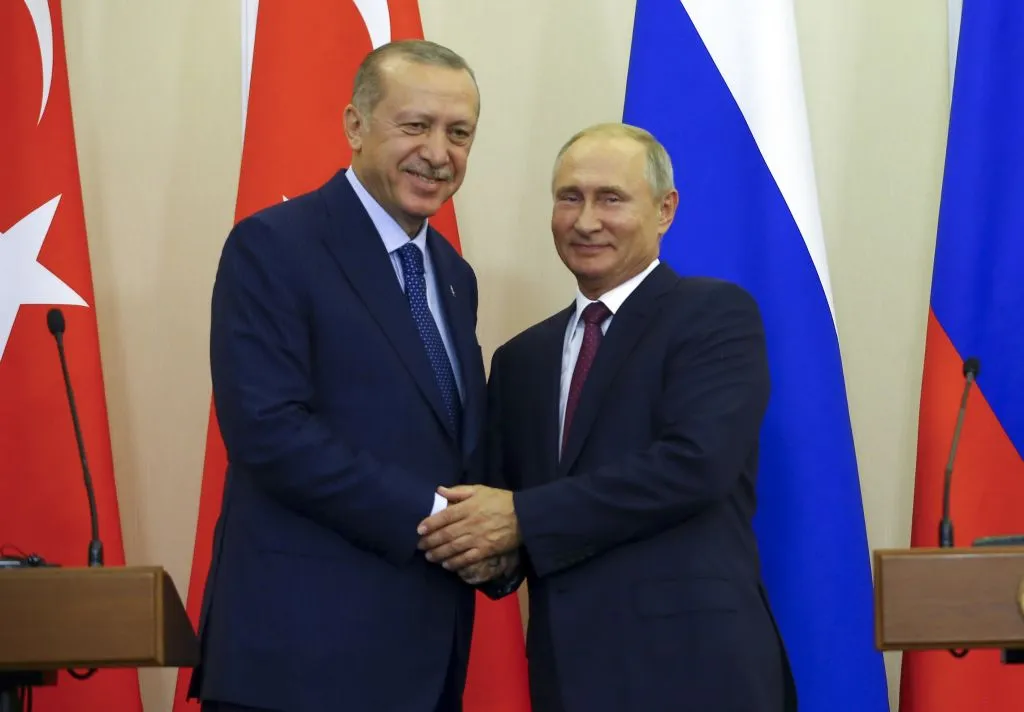 Putin and Erdogan, friends again.