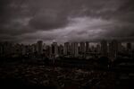 Sao Paulo shrouded in darkness on Monday, Aug. 19.